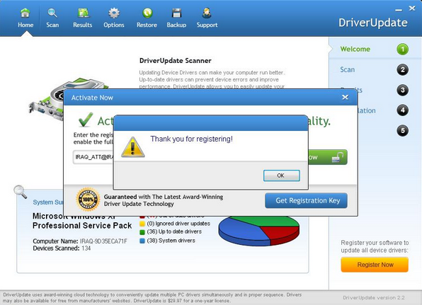 Driver Update Register Key